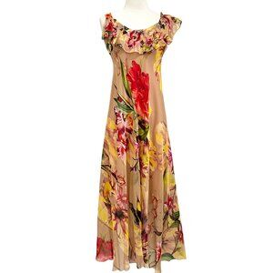 ULI HERZNER floral print silk Florence dress NWT sz S
